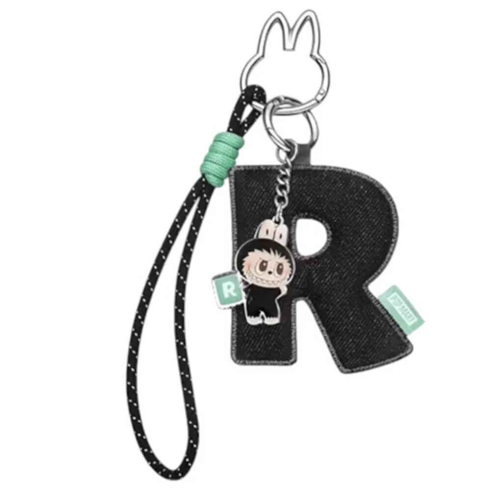 Pop Mart MONSTERS LABUBU Pin for Love Keychain Pendant, LETTER R Bag Charm, NEW